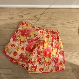 Old Navy Floral Women's Shorts - Pink and Yellow